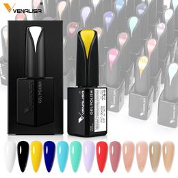 Venalisa 15ml Gel Polish Jelly Color Manicure New Formula Matt Top Coat Luxury Soak Off UV LED Colorful Nail Gel Lacquer