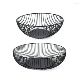 Bowls Metal Fruit Basket Simple Bowl Iron Snack Bread Vegetable Storage Kitchen Eggs Dessert Holder Organizer Drain