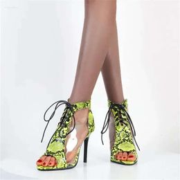 2024 PXELENA Sandals Summer Women Transparent Peep Toe Gladiator Stiletto High Heels 10 CM Sexy Rome Party Sh 93b