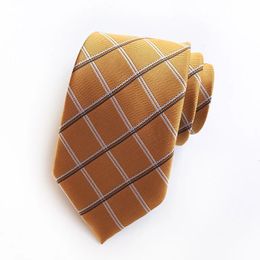 Mens 8cm Fashion Orange Black Tie Purple Plain Pattern Tie Green Neckline Neckline Tie Mens Formal Business Set Adult Gift 240515