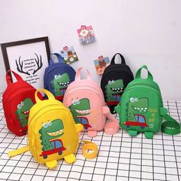 Children's car dinosaur cartoon kindergarten small, medium and large class cute backpack 78% factory wholesale