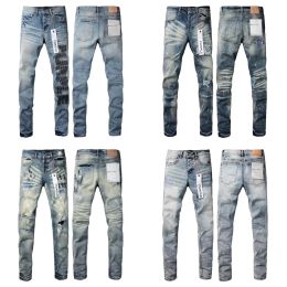 Man Jeans Designer Jeans Purple Jeans Skinny Jeans Ripped Biker Slim Straight Skinny Pants Designer Stack Jeans Fashion Jeans Mens Trend Brand Vintage Pan