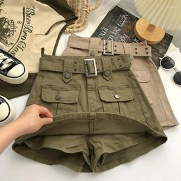 Skirts Cargo Mini Denim Women Multi Pockets Streetwear Personal Cool Teens Youth European Hipsters High Waisted Designer Skirt