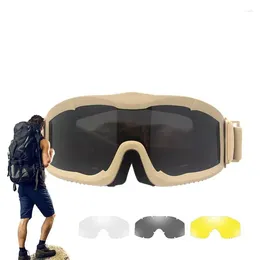 Outdoor Eyewear Combat Goggles Dustproof Windproof Uv Protection Motorcycle Work Snowmobile Safety Glasses For