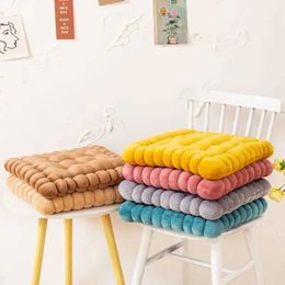 Cushion/Decorative Pillow Milk velvet biscuit square mat home decoration office chair mat solid Colour thick living room sofa tatami mat floor mat Q240523