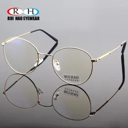 Sunglasses Frames Rui Hao Eyewear Retro Eyeglasses Frame Round Glasses Men Fashion Optical Prescription Spectacles Women 76023