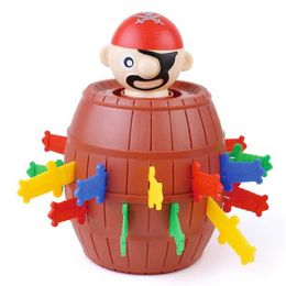 Halloween Toys New and fun pirate bucket toy lucky game jumping pirate bucket sword stab pop-up cunning toy family joke childrens gift WX5.22