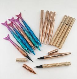 Smooth Write Black Brown Adhesive Magic Eyeliner Pen For full Strip Eyelashes Multi color Mermaid Liquid Eye Liner6498292