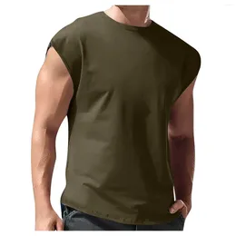 Men's Tank Tops Gym Shirts Men Unique Casual Vest O-Neck Sleeveless Printed Summer Camiseta Hombre