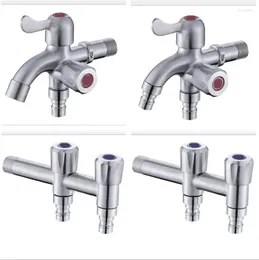 Bathroom Sink Faucets Double Function Washing Machine Water Tap 304 Stainless Steel & Kitchen Bibcocks G1/2 Connect Bidet Faucet