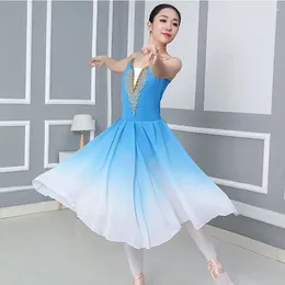 Stage Wear Long Adult Ballet Tutu Dress Modern Dance 's Performance Clothes Skirt Practicing Fluffy