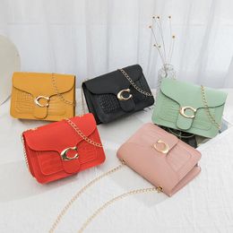 Shoulder Bags Solid Colour Small Leather Crossbody For Women 2024 Ladies Fashion One-Shoulder Handbag All-Match Messenger Bag