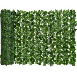 100300cm artificial green ivy hedge fence panel leaves outdoor home garden balcony screen turf decoration 240521