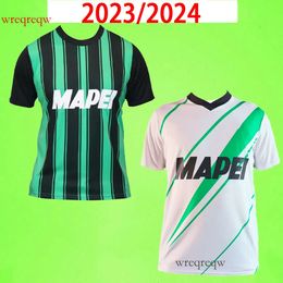 2023 2024 Sassuolo Soccer Jerseys BERARDI PINAMONTI Mens OBIANG DEFREL PEGOLO LAURIENTE Away home Short Sleeve Football Shirts