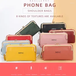 Shoulder Bags Women PU Leather Clutch Bag Business Holder Long Wallet Phone Purse Handbag Large Capacity Shopping Tote
