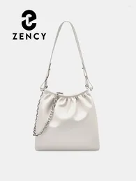 Evening Bags Zency Luxury Designer Handbags Purses 2024 High Quality Women Leather Fashion Chain Shoulder Bag Ladies Crossbody Underarm
