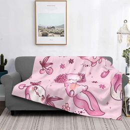 Blankets Pink Axolotl Lover Blanket Fleece All Season Breathable Super Warm Throw For Car Plush Thin Quilt