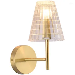 Wall Lamp Modern Luxury Copper E27 Bulb Led Lamps Bedroom Bedside Stair Aisle Living Room Lustre Lights