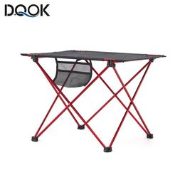 Portable Foldable Table Camping Outdoor Furniture Computer Bed Tables Picnic 6061 Aluminium Alloy Ultra Light Folding Desk 240524