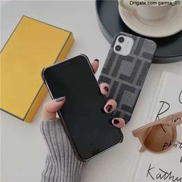 Designer Phone Embroidery Cases For Iphone 13 Promax 11 12 Pro Max X Xsmax 7 8 Plus Letter F Fashion Phone Cover Hard Phone Case Cover