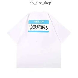 Vetements pants Mens Tshirts Hello My Name Is Vetements T Shirt Men Yellow Oversize Women fear of ess Tshirt Vetements jacket VTM Tops Tee vetements hoodie 263