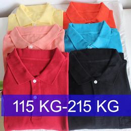 Men plus size Summer Shirts 7xl 8XL 9XL 10XL 12XL 14xl 15XL cotton short sleeve tees loose 58 60 64 66 68 casual shirt tops Blue 240524