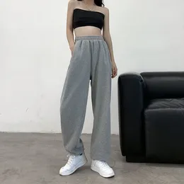 Women's Pants MEXZT Gray Sweatpants Women High Waist Baggy Wide Leg Sports Streetwear Bf Black Casual Loose All Match Joggers Trousers