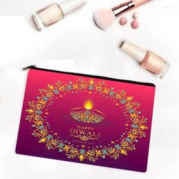 Storage Bags Hanukkah Makeup Canvas Bag Home Dressing Table Cosmetics Travel Wash Environmental Protection Student Pencil Case