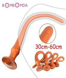 Long Butt Plug Sex Toy For Men Anal Plug No Vibrator 3060cm Silicone Anus Beads Butt Plug Anal Sex Toy For Couples Sex Product Y26433094