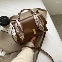 Shoulder Bags Women's Handbags 2024 Spring Korean Fashion Trendy Silk Scarf Messenger Bag Casual Small Square