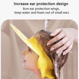 3PCS Baby Washing Hat Toddler Bath Shower Children Soft Adjustable Visor Ears Protection Hair Care Infant Shampoo Cap Head Cover