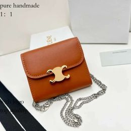 Celiene Bag Dhgate Triomphes Bags Women Luxury Cardholder Ava Designer Wallet Id Card Coin Purses Cowhide Leatherkey Pouch Holders 414