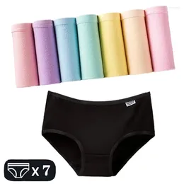 Women's Panties Cotton For Women Underwear Plus Size Brief Girls Sexy Lingerie Solid Color Female Seamless Underpant Ladies