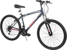 Bikes Dynacraft front impact mountain bike with 24 inch and 26 inch wheels for boys girls men and women equipped with an 18 speed grip shifter Q240523