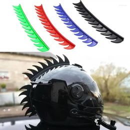 Motorcycle Helmets Mohawk Sticker Cockscomb Horns Decal Soft Rubber Helmet Spike Strip Modified Warhawk