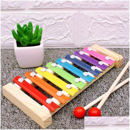 Other Festive Party Supplies Wooden Hand Knocking Piano Toy Children Musical Instruments Kid Baby Xylophone Developmental Toys Kids Be Dhpnw