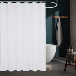 Shower Curtains 72 "W X72" H White Fabric Curtain Liner Simple For Modern Neutral El Bathroom Decor Waterproof Cloth