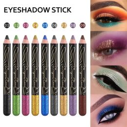 New 12 Colors Glitter Eyeshadow Pencil Pearlescent Shiny Eyeliner Lying Silkworm Highlight Eyeshadow Pen Eyes Makeup Cosmetics