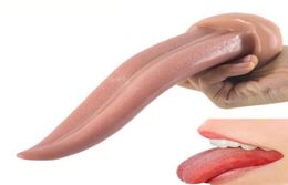 Big Tongue Dildo Realistic Vagina Stimulate Masturbator Large Dick Anal Butt Plug Sex Toys For Women Erotic Shop7255029