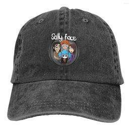 Berets Men's And Women's Fanart Baseball Caps SallyFace Game Adjustable Hat High Quality