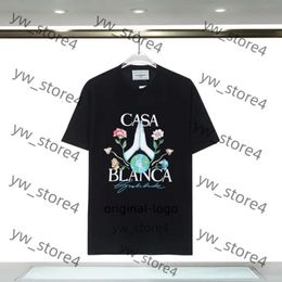 Casa Blanca Shirt Designer Casablanc Shirts Fashion Men Casual T-Shirts Man Clothing Street T-Shirts Tennis Club Casablancas T Shirts Shorts Sleeve Clothes df59