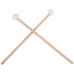 Party Decoration 1 Pair Felt Mallets Drumsticks Drum Sticks With Wood Handle For Percussion Instrument Accessories