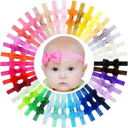 10Pcs Headbands 2.75Inch Bows Hairbands Hair Bow Elastics Accessories for Baby Girls Newborn Infants Toddlers L2405