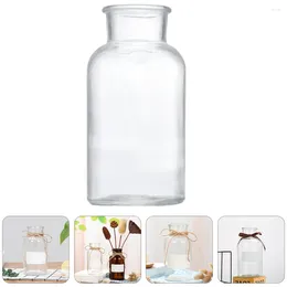 Vases 2 Pcs Rose Decor Glass Bottle Experiment Succulent Plants Reagent Bin DIY Wishing Bottles Tea Can