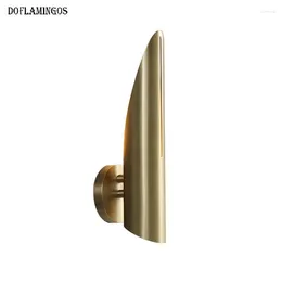 Wall Lamp American Stylish Copper E14 LED Retro Loft Luxur Light For Living Hallway Aisle Bedroom Fixture Sconce Decor