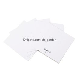 Tags Price Card 8X8Cm Square Display Cards Earrings Necklaces Hang Tag Ear Studs Paper For Diy Jewellery Classic Clip Accessories Drop D Otp6Q