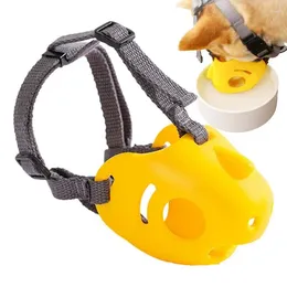 Dog Apparel Muzzle For Medium Sized Adjustable No Bark Basket Silicone Mouth Guard And Large Dogs Pet Protection Supplies