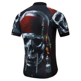 Weimostar Skull Cycling Jersey Men Pirate Bicycle Clothing Maillot Ciclismo Pro Team MTB Bike Jersey Cycling Shirt Ropa Ciclismo