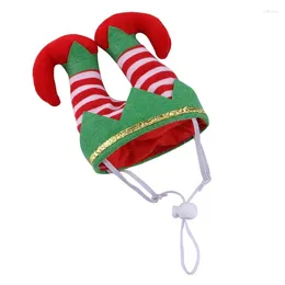 Dog Apparel For Cat Hat Funny Striped Clown Shape Christmas Theme Halloween Costume Durable