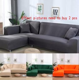 Double Sofa Cover 145185cm For Living Room Couch Cover Elastic L Shaped Corner Sofas Covers Stretch Chaise Longue Sectional Slipc7119480